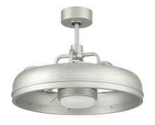 Craftmade TYL24PN3 - Taylor 20" 3-Blade Indoor/Outdoor (Damp) Ceiling Fan in Painted Nickel w/ Clear Acrylic Blades