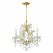 Crystorama 4474-GD-CL-I - Maria Theresa 16.5'' Italian Crystal Gold Chandelier