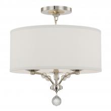 Crystorama 8005-PN_CEILING - Mirage 18'' Polished Nickel Semi Flush Mount