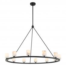 Crystorama ARA-10266-MK-ST - Aragon 46.75'' LED Matte Black Chandelier