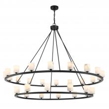 Crystorama ARA-10269-MK-ST - Aragon 58.75'' LED Matte Black Chandelier