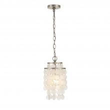 Crystorama BRI-3000-SA - Brielle 7'' Antique Silver Chandelier