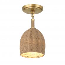 Crystorama JAC-10502-SG_CEILING - Jace 6'' LED Soft Gold Semi Flush Mount