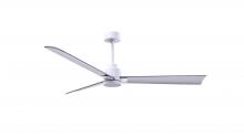 Matthews Fan Company AK-MWH-BN-56 - Alessandra - Matte White - Brushed Nickel Blades - 56" Blades - 10" Downrod