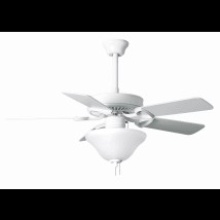 Matthews Fan Company AM-TW-WH-42-LK - America - 42" Builder Fan - LED Light Kit - Gloss White Finish