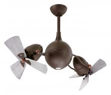 Matthews Fan Company AQ-TB-WDBW - Acqua - Textured Bronze - Wood Blades - Barn Wood Tone Tone Blades - 10" Downrod