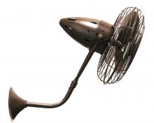 Matthews Fan Company BP-BZZT-MTL - Bruna Parede - Directional Wall Fan - Bronzette Finish - Metal Blades