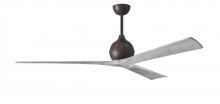 Matthews Fan Company IR3-TB-BW-72 - Irene 3 - Textured Bronze - Barn Wood Tone Blades - 72" Blades - 10" Downrod
