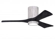 Matthews Fan Company IR3HLK-BW-BK-42 - Irene-3HLK-42" Three Blade Flush Mount Paddle Fan-5CCT Integrated LED-Barn Wood Tone Finish