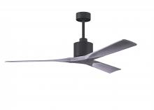 Matthews Fan Company NK-BK-BW-60 - Nan - 60" Ceiling Fan - Matte Black Finish - Barn Wood Tone Blades