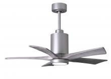 Matthews Fan Company PA5-BN-BW-42 - Patricia - 5 - 42" Five Blade Ceiling Fan - 5CCT Integrated LED - Brushed Nickel Finish