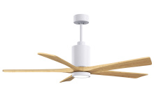 Matthews Fan Company PA5-WH-LM-60 - Patricia-5 - 60" Five Blade Ceiling Fan - 5CCT Integrated LED - Gloss White Finish
