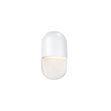 Justice Design Group CER-5690W-WHT - Mini ADA LED Capsule Wall Sconce