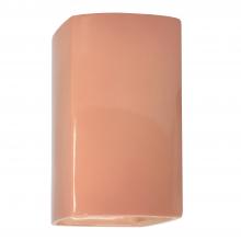 Justice Design Group CER-5950W-BSH-LED1-1000 - Large ADA LED Rectangle - Closed Top (Outdoor)