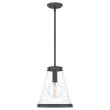 Quoizel QP5260MB - Bristol 1-Light Mottled Black Mini Pendant Light