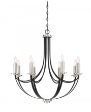 Quoizel ANA5008K - Alana 8-Light Mystic Black Chandelier