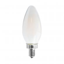 Satco Products Inc. S11384 - 8 Watt C11 LED Filament; Frosted; Candelabra base; 2700K; 90 CRI; 760 Lumens; 120 Volt