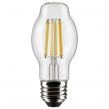 Satco Products Inc. S21335 - 8 Watt BT15 LED Filament; Clear; Medium base; 90 CRI; 4000K; 120 Volt