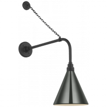 Visual Comfort & Co. Signature Collection TOB 2810MBK/S10-G - Academy 20" Anchored Rex Barn Light