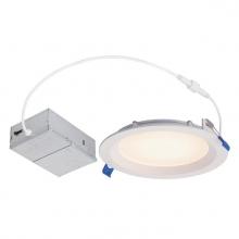 Westinghouse 5227100 - 12W Stepped Baffle Slim Recessed LED Downlight Color Temperature Selection 6 in.