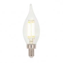 Westinghouse 5272000 - 4.5W CA11 Filament LED Dimmable Clear 2700K E12 (Candelabra) Base, 120 Volt, Box