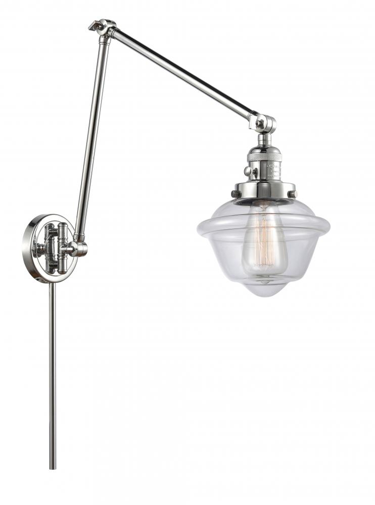 Oxford - 1 Light - 8 inch - Polished Chrome -Adjustable Swing Arm