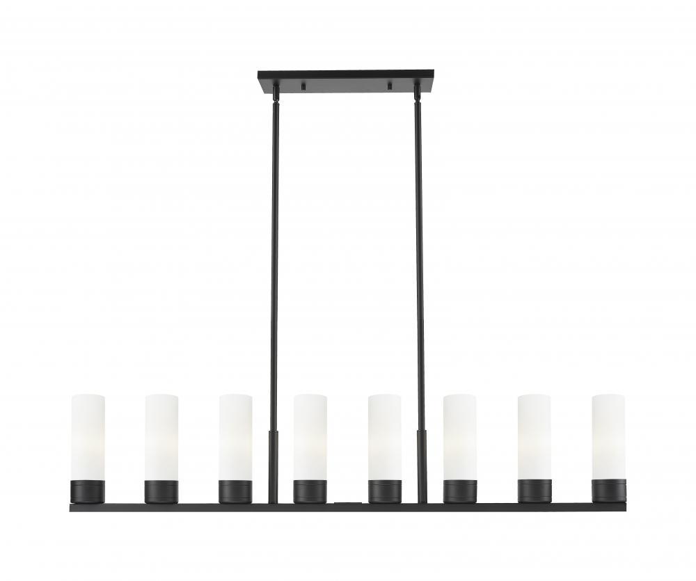 Boreas - 6 Light - 48 inch - Matte Black - Linear Pendant
