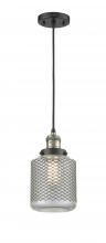 Innovations Lighting 201C-BAB-G262 - Stanton - 1 Light - 6 inch - Black Antique Brass - Cord hung - Mini Pendant