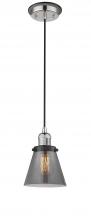Innovations Lighting 201CBP-PNBK-G63 - Cone - 1 Light - 6 inch - Polished Nickel - Cord hung - Mini Pendant