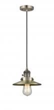 Innovations Lighting 201CSW-AB-M4 - Railroad - 1 Light - 8 inch - Antique Brass - Cord hung - Mini Pendant