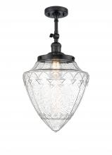 Innovations Lighting 201F-BK-G664-12 - Beacon - 1 Light - 12 inch - Matte Black - Adjustable Semi-Flush Mount