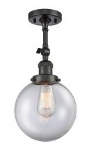 Innovations Lighting 201F-OB-G202-8 - Beacon - 1 Light - 8 inch - Oil Rubbed Bronze - Adjustable Semi-Flush Mount