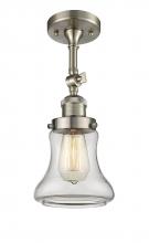 Innovations Lighting 201F-SN-G192 - Bellmont - 1 Light - 6 inch - Brushed Satin Nickel - Adjustable Semi-Flush Mount