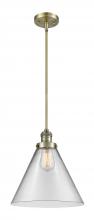 Innovations Lighting 201S-AB-G42-L - Cone - 1 Light - 12 inch - Antique Brass - Stem Hung - Mini Pendant