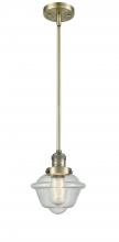 Innovations Lighting 201S-AB-G534 - Oxford - 1 Light - 8 inch - Antique Brass - Stem Hung - Mini Pendant