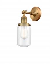 Innovations Lighting 203-BB-G312-LED - Dover - 1 Light - 5 inch - Brushed Brass - Adjustable Sconce