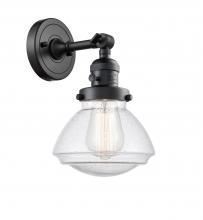 Innovations Lighting 203SW-BK-G324-LED - Olean - 1 Light - 7 inch - Matte Black - Adjustable Sconce