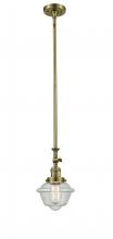 Innovations Lighting 206-AB-G534 - Oxford - 1 Light - 7 inch - Antique Brass - Stem Hung - Adjustable Mini Pendant