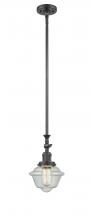 Innovations Lighting 206-OB-G534 - Oxford - 1 Light - 7 inch - Oil Rubbed Bronze - Stem Hung - Adjustable Mini Pendant