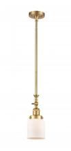 Innovations Lighting 206-SG-G51 - Bell - 1 Light - 5 inch - Satin Gold - Stem Hung - Adjustable Mini Pendant