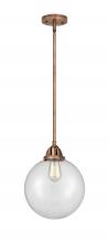 Innovations Lighting 288-1S-AC-G202-10 - Beacon - 1 Light - 10 inch - Antique Copper - Stem hung - Mini Pendant
