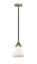 Innovations Lighting 288-1S-BAB-G191 - Bellmont - 1 Light - 6 inch - Black Antique Brass - Stem hung - Mini Pendant