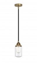 Innovations Lighting 288-1S-BAB-G312 - Dover - 1 Light - 5 inch - Black Antique Brass - Stem hung - Mini Pendant