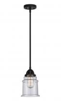 Innovations Lighting 288-1S-BK-G184 - Canton - 1 Light - 6 inch - Matte Black - Stem hung - Mini Pendant