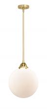 Innovations Lighting 288-1S-SG-G201-12 - Beacon - 1 Light - 12 inch - Satin Gold - Stem hung - Mini Pendant