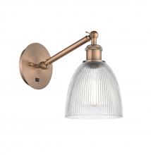 Innovations Lighting 317-1W-AC-G382-LED - Castile - 1 Light - 6 inch - Antique Copper - Adjustable Sconce