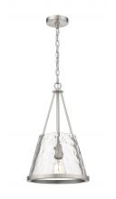 Innovations Lighting 383-1S-SN-G384D-12CL - Lux - 1 Light - 12 inch - Brushed Satin Nickel - Chain Hung - Mini Pendant