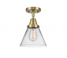 Innovations Lighting 447-1C-AB-G42 - Cone - 1 Light - 8 inch - Antique Brass - Semi-Flush Mount