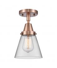 Innovations Lighting 447-1C-AC-G62 - Cone - 1 Light - 6 inch - Antique Copper - Semi-Flush Mount