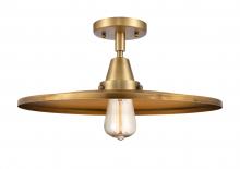 Innovations Lighting 447-1C-BB-MFR-BB-16 - Appalachian - 1 Light - 16 inch - Brushed Brass - Semi-Flush Mount